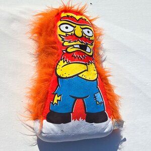 SOLD - The Simpsons Groundskeeper Willie Plush Pillow 14" Universal Studios